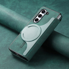 Mobile phone case suitable for Galaxy Z Fold 3/Galaxy Z Fold 4/Galaxy Z Fold 5/Galaxy Z Fold 6, full-cover anti-fall, magnetic separation, card insertion protective cover