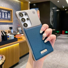 Frameless Built-in Magnetic Aromatherapy Leather Case For Samsung Galaxy S25 S24 S23 S22 Ultra