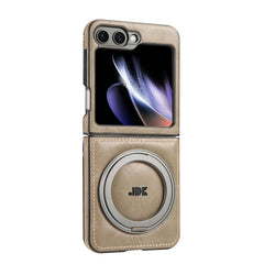 Galaxy Z Flip 3/Galaxy Z Flip 4/Galaxy Z Flip 5/Galaxy Z Flip 6 | 360° Rotating Stand Leather Case