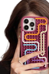 3D Puzzle Creative Cover - Soft Silicone Anti-Stress Case For iPhone 16/15/14/13/12 Series