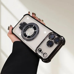 KASCASE Clear Drop-Proof Metal Magnetic Case