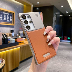 Frameless Built-in Magnetic Aromatherapy Leather Case For Samsung Galaxy S25 S24 S23 S22 Ultra