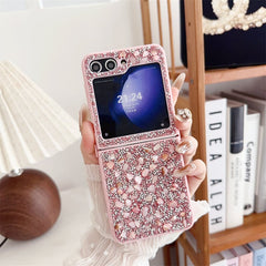 Specially designed for Galaxy Z Flip 3/Galaxy Z Flip 4/Galaxy Z Flip 5/Galaxy Z Flip 6 phone case, flash diamond style, unique appearance
