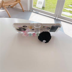 Cute Cartoon Briquettes Phone Case For Galaxy Z Flip 3 / Galaxy Z Flip 4 / Galaxy Z Flip 5 / Galaxy Z Flip 6