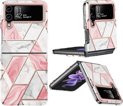 Marble Pattern Phone Case For Galaxy Z Flip 3 / Galaxy Z Flip 4 / Galaxy Z Flip 5 / Galaxy Z Flip 6