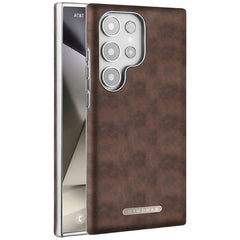 High-end Wax Pattern Business Anti-fall Leather Case With Built-in Magnetic Suction For Samsung Galaxy S25 S24 S23 Series