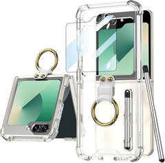 Galaxy Z Flip 5 and Galaxy Flip 6 | Transparent Ring Phone Case(Bring Pen)
