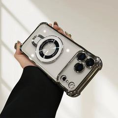 KASCASE Clear Drop-Proof Metal Magnetic Case