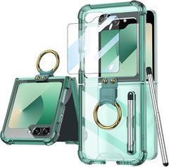 Galaxy Z Flip 5 and Galaxy Flip 6 | Transparent Ring Phone Case(Bring Pen)