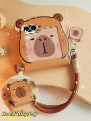 Capybara Big Head Phone Case For Galaxy Z Flip 3 / Galaxy Z Flip 4 / Galaxy Z Flip 5 / Galaxy Z Flip 6