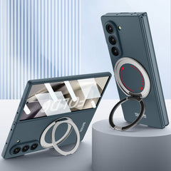 Galaxy Z Fold 6 | Rotating Magnetic Ring Frosted Mobile Phone Case