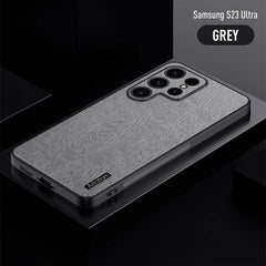 Bark Pattern Retro Business All-inclusive Protective Case For Samsung Galaxy S25 S24 S23 S22 S21 Note20 Series