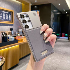 Frameless Built-in Magnetic Aromatherapy Leather Case For Samsung Galaxy S25 S24 S23 S22 Ultra