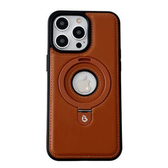 Luxurious Leather Magnetic Case With Invisible Stand For iPhone 16/15/14/13/12 Series
