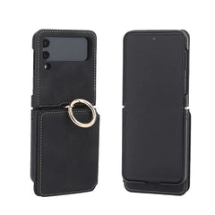 Ring Card Holder Phone Case With Chain For Galaxy Z Flip 3/Galaxy Z Flip 4/Galaxy Z Flip 5/Galaxy Z Flip 6