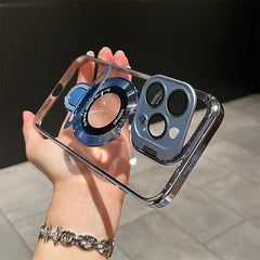 📲 SentimentvalueTM Dual-Bracket Electroplated High-Transparency Cell Phone Case (With Lens Film)
