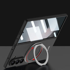 Galaxy Z Fold 6 | Rotating Magnetic Ring Frosted Mobile Phone Case