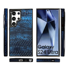 Electroplating simple leather texture mobile phone case for Samsung Galaxy S24/S23/S22 series