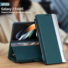 For Galaxy Z Fold 3/Galaxy Z Fold 4/Galaxy Z Fold 5/Galaxy Z Fold 6, the Flip Stand Case with Pen Slot
