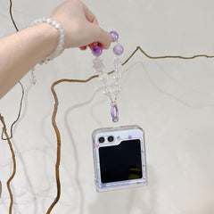 Rendered purple star phone case for Galaxy Z Flip 3/Galaxy Z Flip 4/Galaxy Z Flip 5/Galaxy Z Flip 6