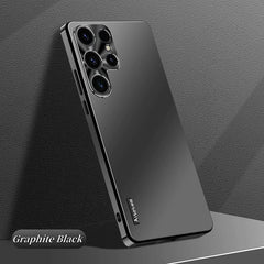 Fashionable Light-sensitive Aurora Metal Lens Soft-edge Mobile Phone Case For Samsung Galaxy S25 S24 S23 S22 S21 Series