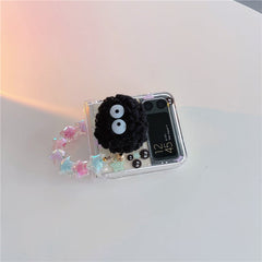 Cute Cartoon Briquettes Phone Case For Galaxy Z Flip 3 / Galaxy Z Flip 4 / Galaxy Z Flip 5 / Galaxy Z Flip 6