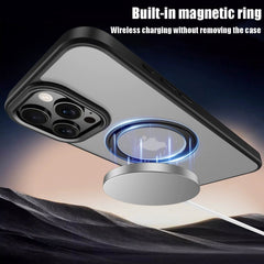 Applicable iphone16 case premium sense 360 magnetic rotating stand case pivot point cell phone case