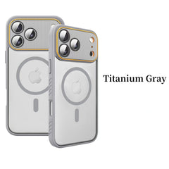 Frosted Semi-Transparent Magnetic Case with Large Window