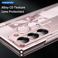 Suitable For Galaxy Z Fold 3/Galaxy Z Fold 4/Galaxy Z Fold 5/Galaxy Z Fold 6 | Transparent Case Phone Case with Pen Holder & Pen