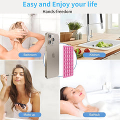 Silicone Suction Cup Phone Case Mount Double Sided for iPhone and Android
