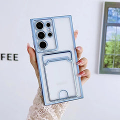 📱💳Transparent Card Holder Phone Case for Galaxy S24/S23/S22/S21 Series