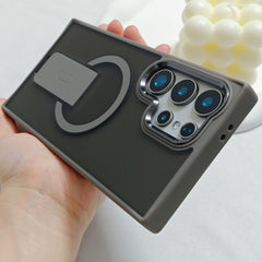 Suitable For Galaxy S25/S24/23 Series Magnetic Bracket Skin-feel Phone Case