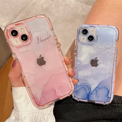 Ins style artistic ink painting mobile phone case for iPhone, anti-fall and fashionable
