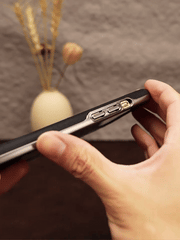 For iPhone Embroidery Phone Case Electroplated Rose Embroidery Leather Case