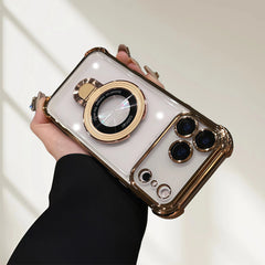 KASCASE Clear Drop-Proof Metal Magnetic Case