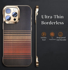 Frameless Aramid Fiber Magnetic Nude Phone Case For iPhone 17 16 15 14 Series