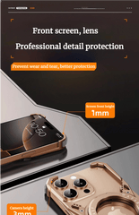 SentimentvalueTM Metal magnetic 360° Bracket Mobile Phone Case Suitable For iPhone 16 Pro/ iPhone 16 ProMax