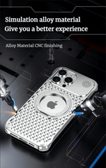 Aluminum Alloy Bracket Aromatherapy Heat Dissipation Case Suitable For iPhone 16/15/14 Series