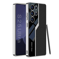 Electroplating leather supercar mobile phone case for Galaxy S25 Series(Only case)