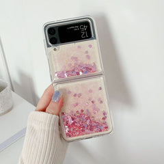 ✨📱Glitter Quicksand Phone Case For Galaxy Z Flip 3/Galaxy Z Flip 4/Galaxy Z Flip 5/Galaxy Z Flip 6