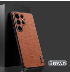 Bark Pattern Retro Business All-inclusive Protective Case For Samsung Galaxy S25 S24 S23 S22 S21 Note20 Series
