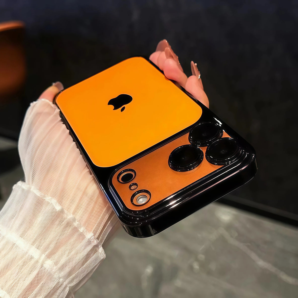 Ultra-thin PC leather case for iPhone 17 Pro Max