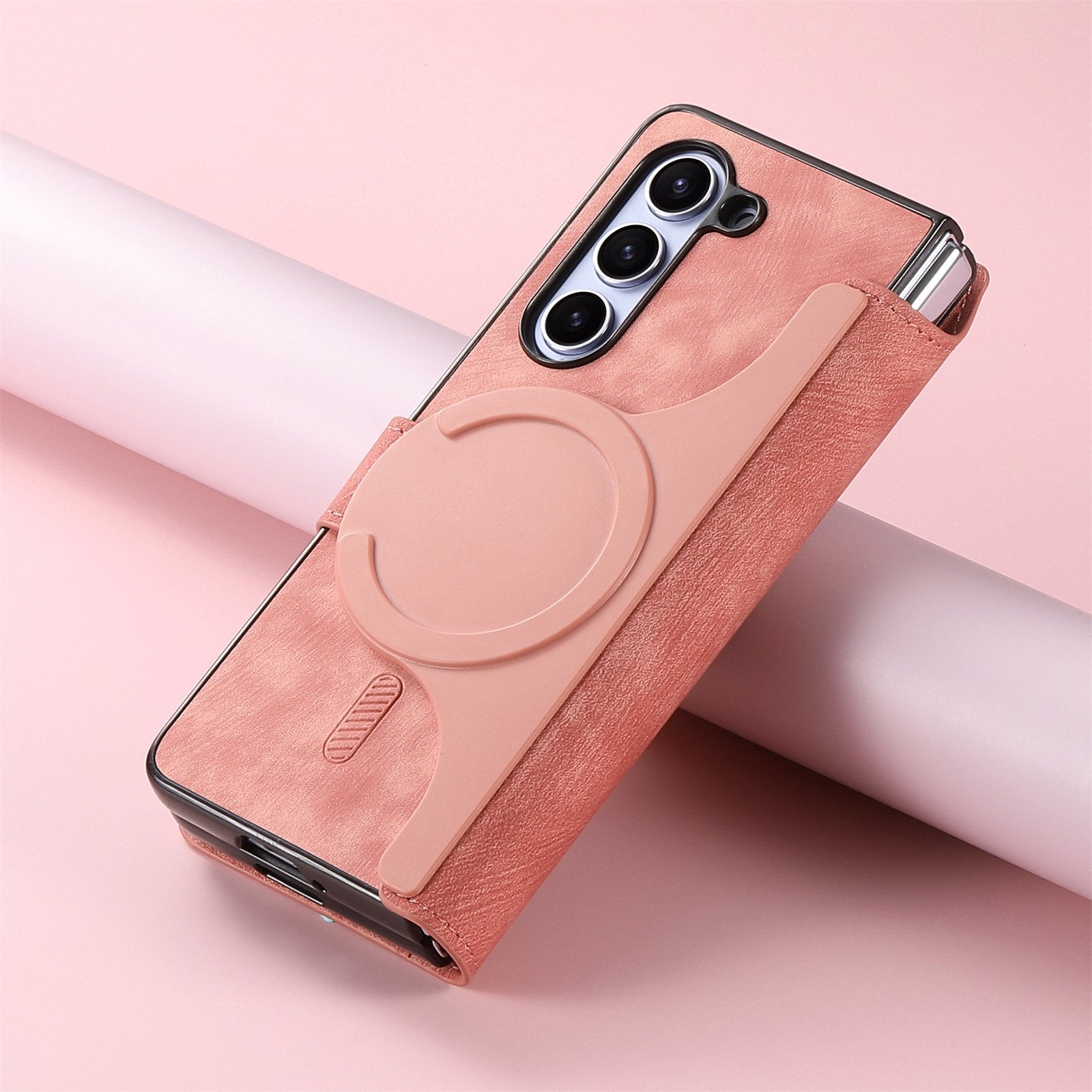 Mobile phone case suitable for Galaxy Z Fold 3/Galaxy Z Fold 4/Galaxy Z Fold 5/Galaxy Z Fold 6, full-cover anti-fall, magnetic separation, card insertion protective cover