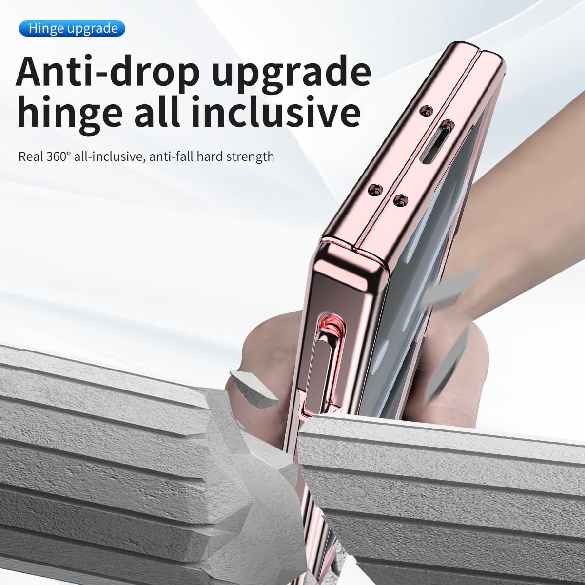Suitable For Galaxy Z Fold 3/Galaxy Z Fold 4/Galaxy Z Fold 5/Galaxy Z Fold 6 | Transparent Case Phone Case with Pen Holder & Pen