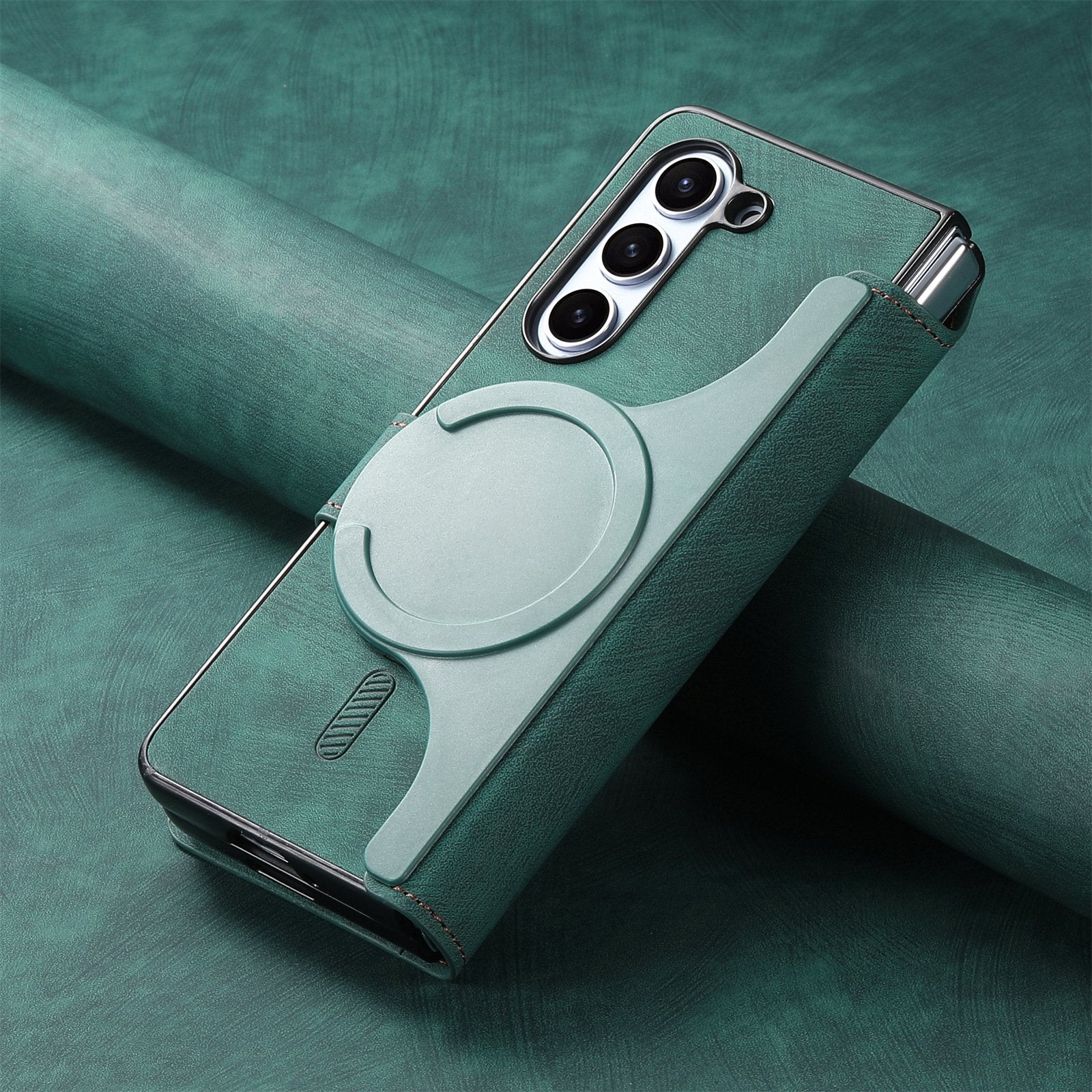 Mobile phone case suitable for Galaxy Z Fold 3/Galaxy Z Fold 4/Galaxy Z Fold 5/Galaxy Z Fold 6, full-cover anti-fall, magnetic separation, card insertion protective cover