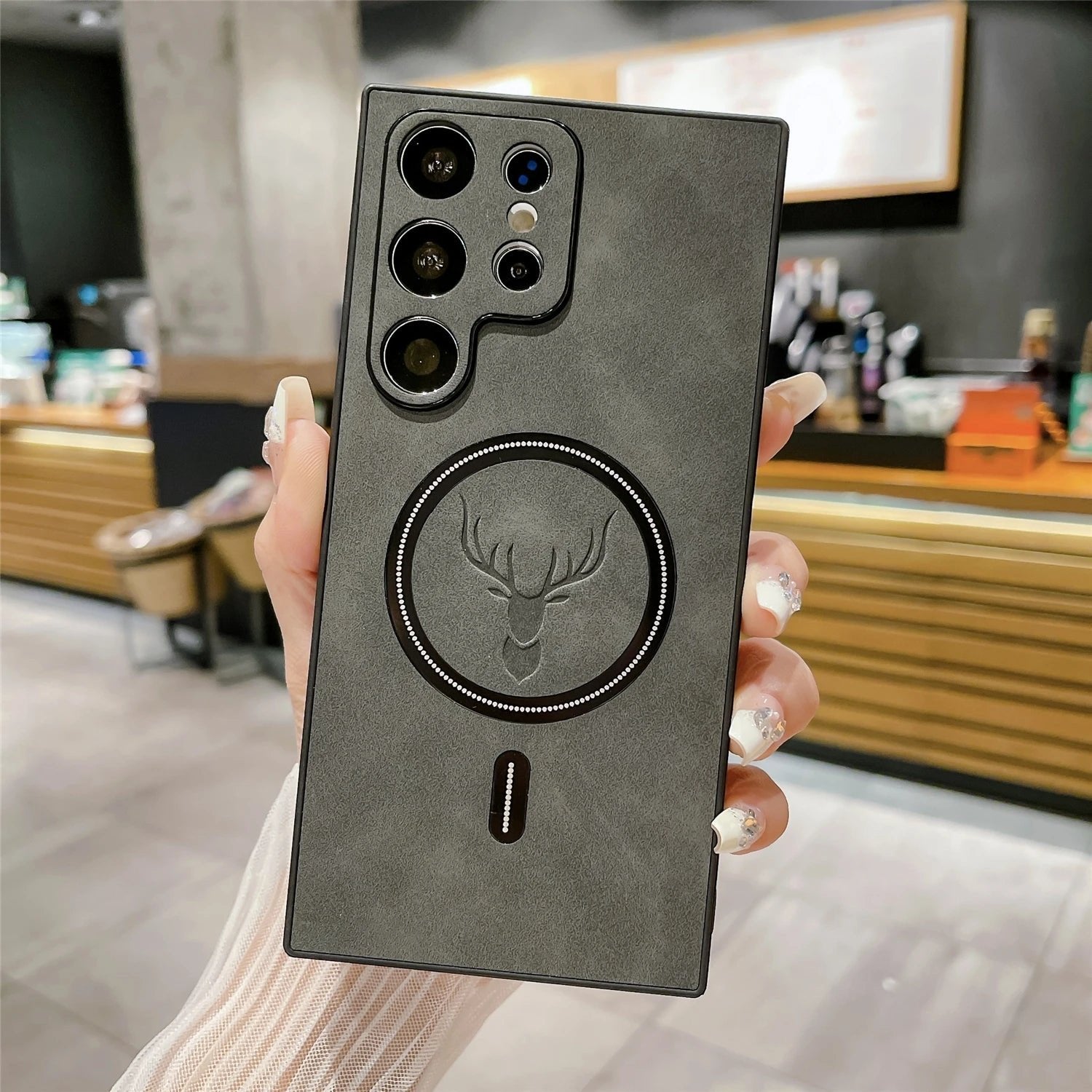 Luxury MagSafe Leather Case for Galaxy S21/S22/S23/S24 Series | Premium Protection & Wireless Charging