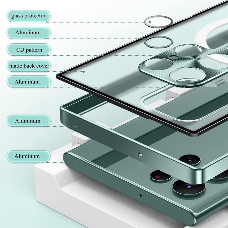 Magnetic Magsafe Metal Case For Samsung Galaxy S24/S23/S22/S21 Series