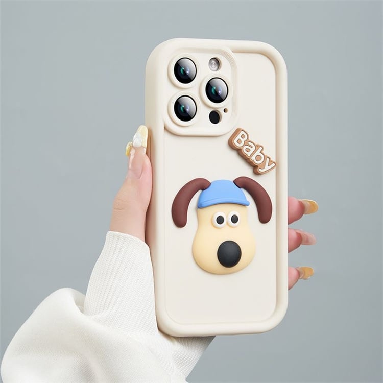 Simple cartoon three-dimensional coffee briquettes mobile phone case for Apple mobile phone