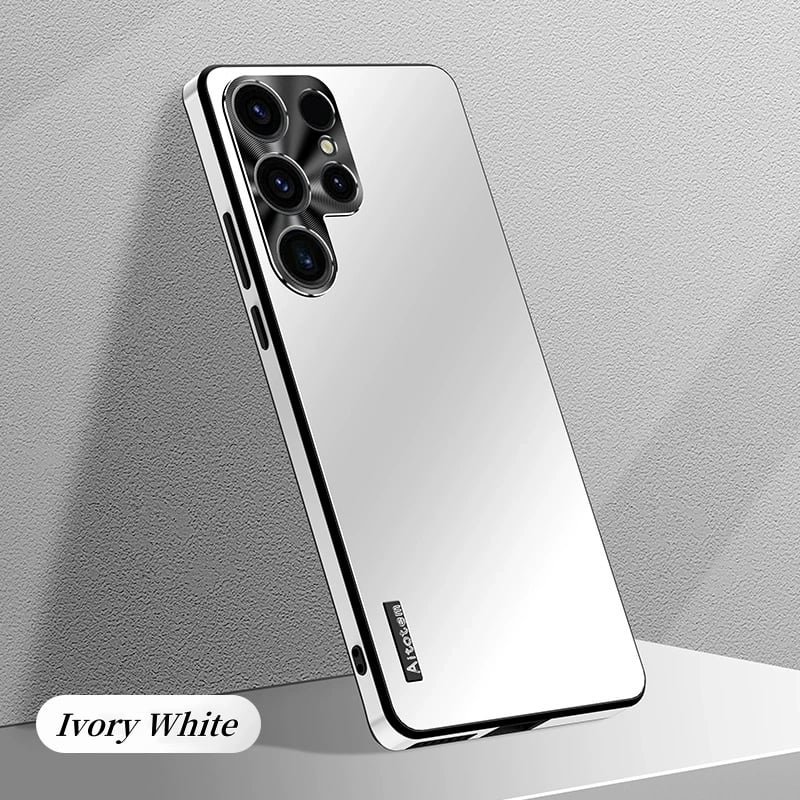 Fashionable Light-sensitive Aurora Metal Lens Soft-edge Mobile Phone Case For Samsung Galaxy S25 S24 S23 S22 S21 Series