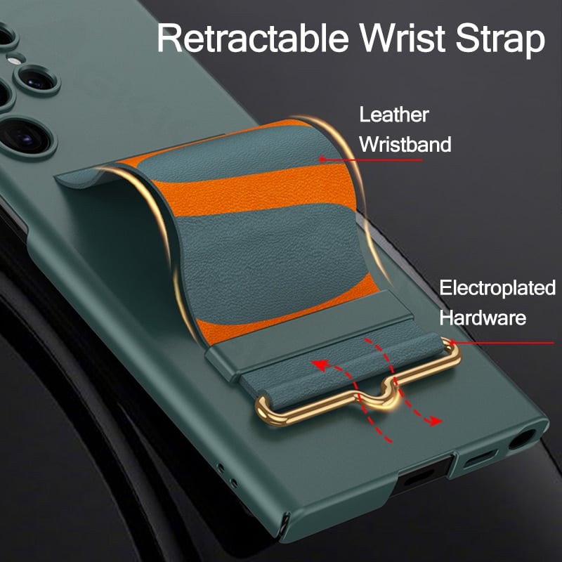 Ultra-thin wristband holder anti-fall mobile phone case for Galaxy S24/S23/S22 series